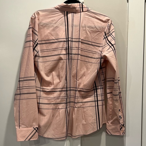 New York & Company 7th Avenue Design Plaid Button Down Shirt - Picture 2 of 4